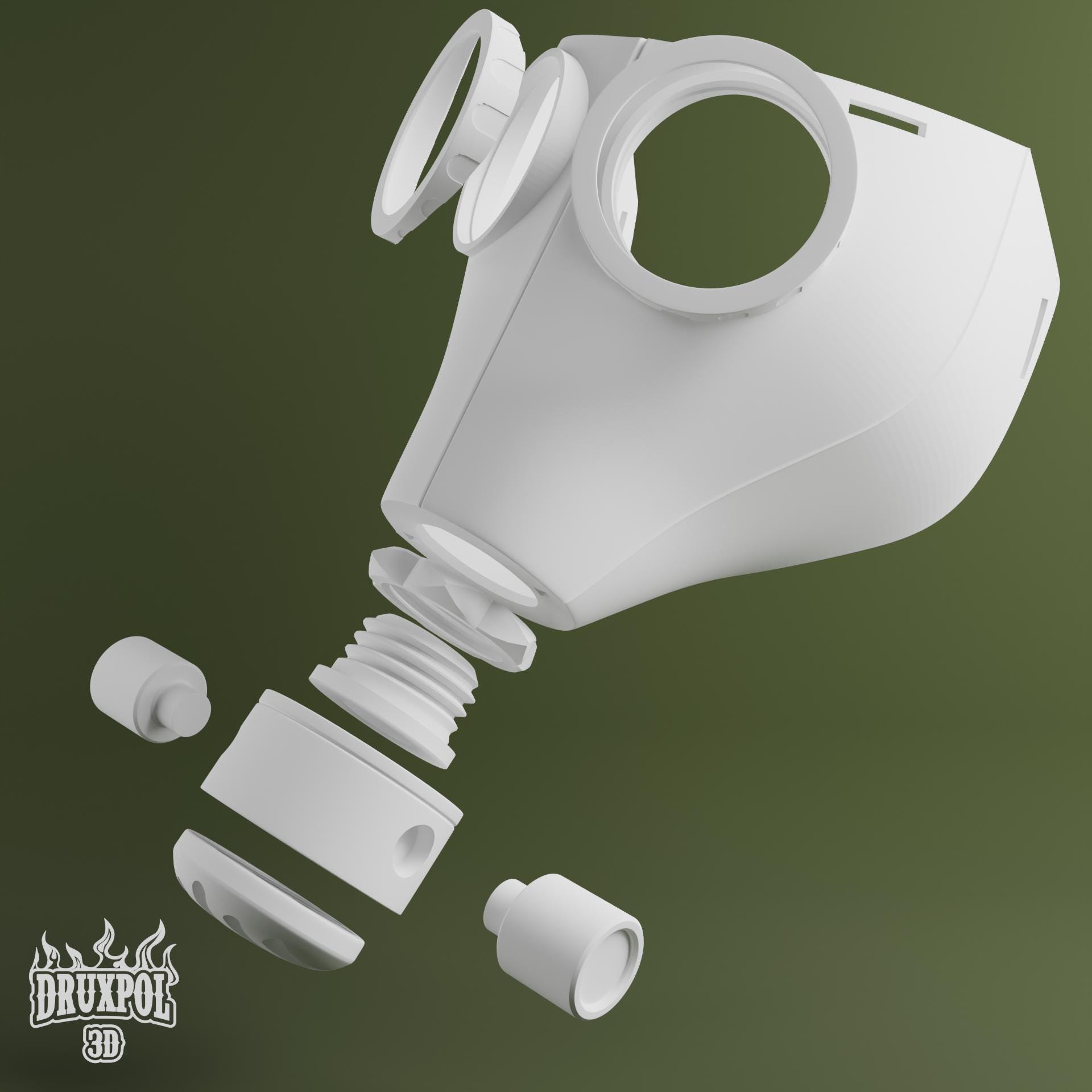 Krieg Commander Mask [3D Print Files] - Etsy