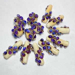 Glass beads handmade, 1 pc, Lampwork beads, Boho beads, Jewelry beads,