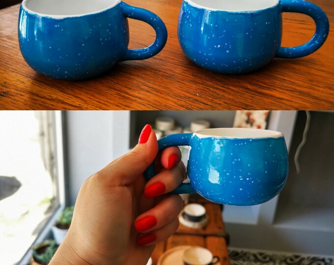 Handmade ceramic coffee cup