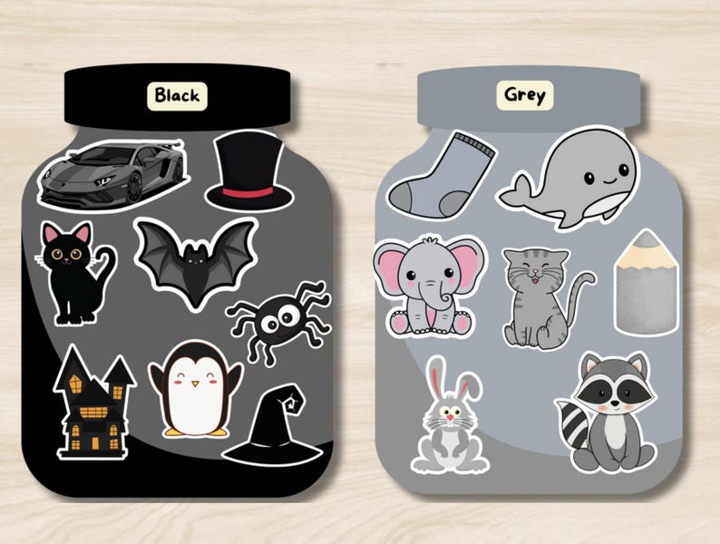 Color Matching Activity for Kids, Color Sorting Game , Toddler Color