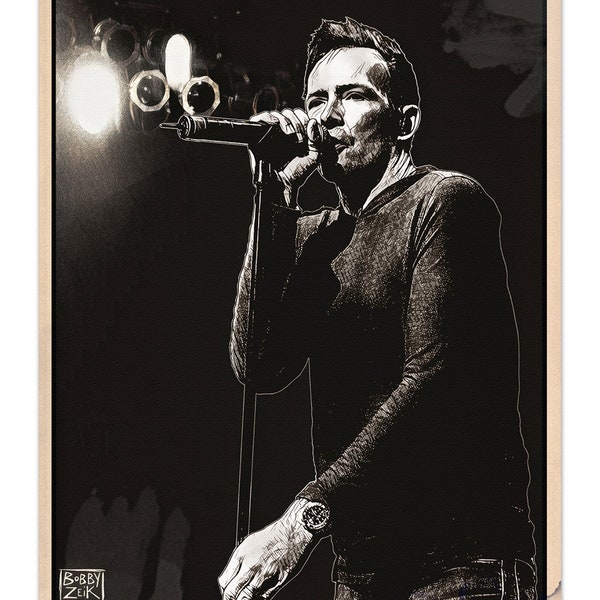 Scott Weiland 40 x 20 inch Leinwanddruck. "Durch den bösen Garten"