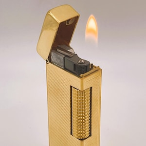 Dunhill Rollagas WORKING vintage aansteker in verzilverd gerstontwerp 1956-1960
