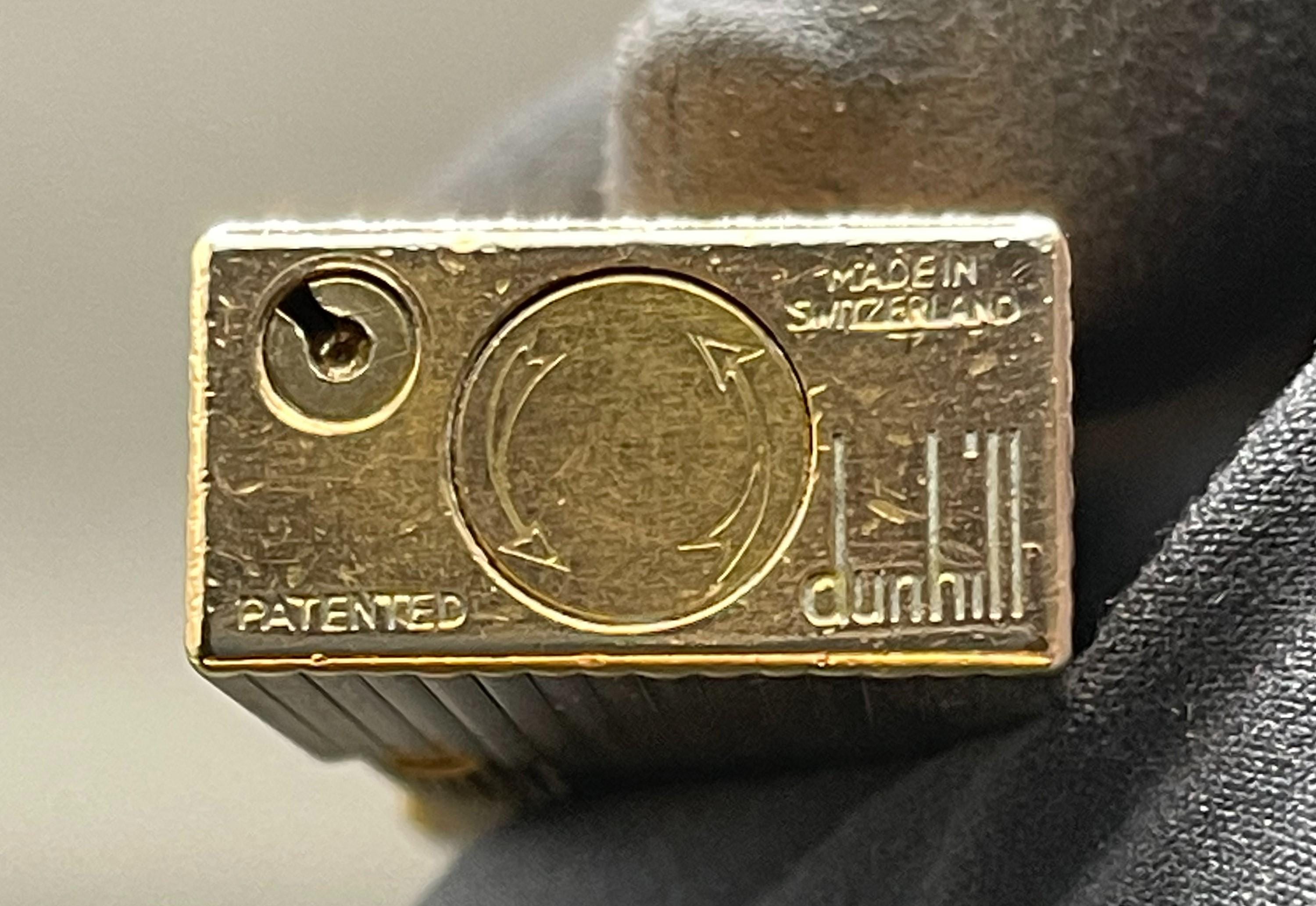 Dunhill Rollagas WORKING Vintage Lighter W/gold Plated Dunhill Rollagas WORKING Vintage Lighter W/gold Plated