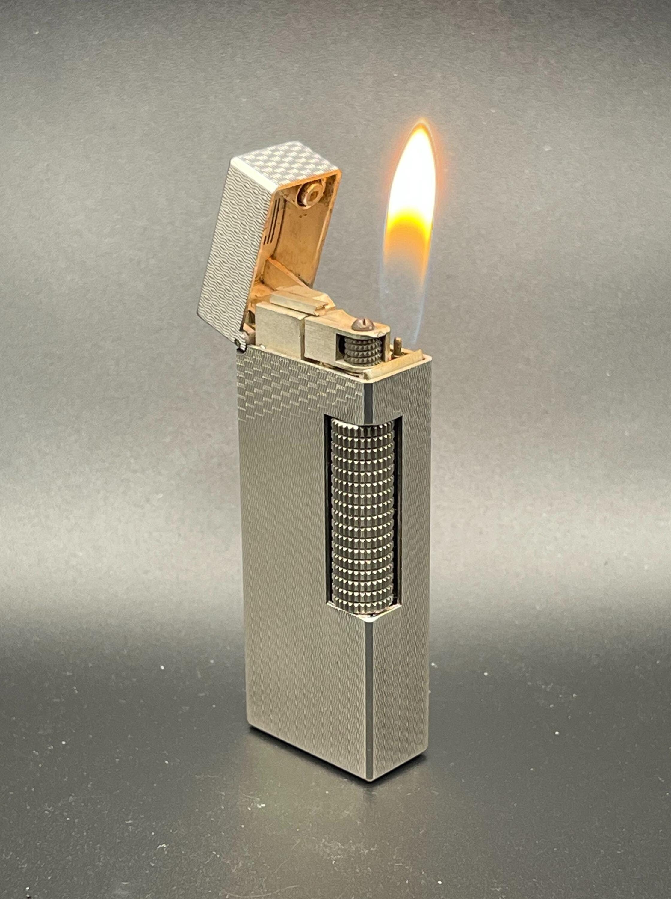 Accendino Vintage In Ottone - A Benzina, Fiamma Jet Regolabile, Regalo Per Uomini - Foto 13