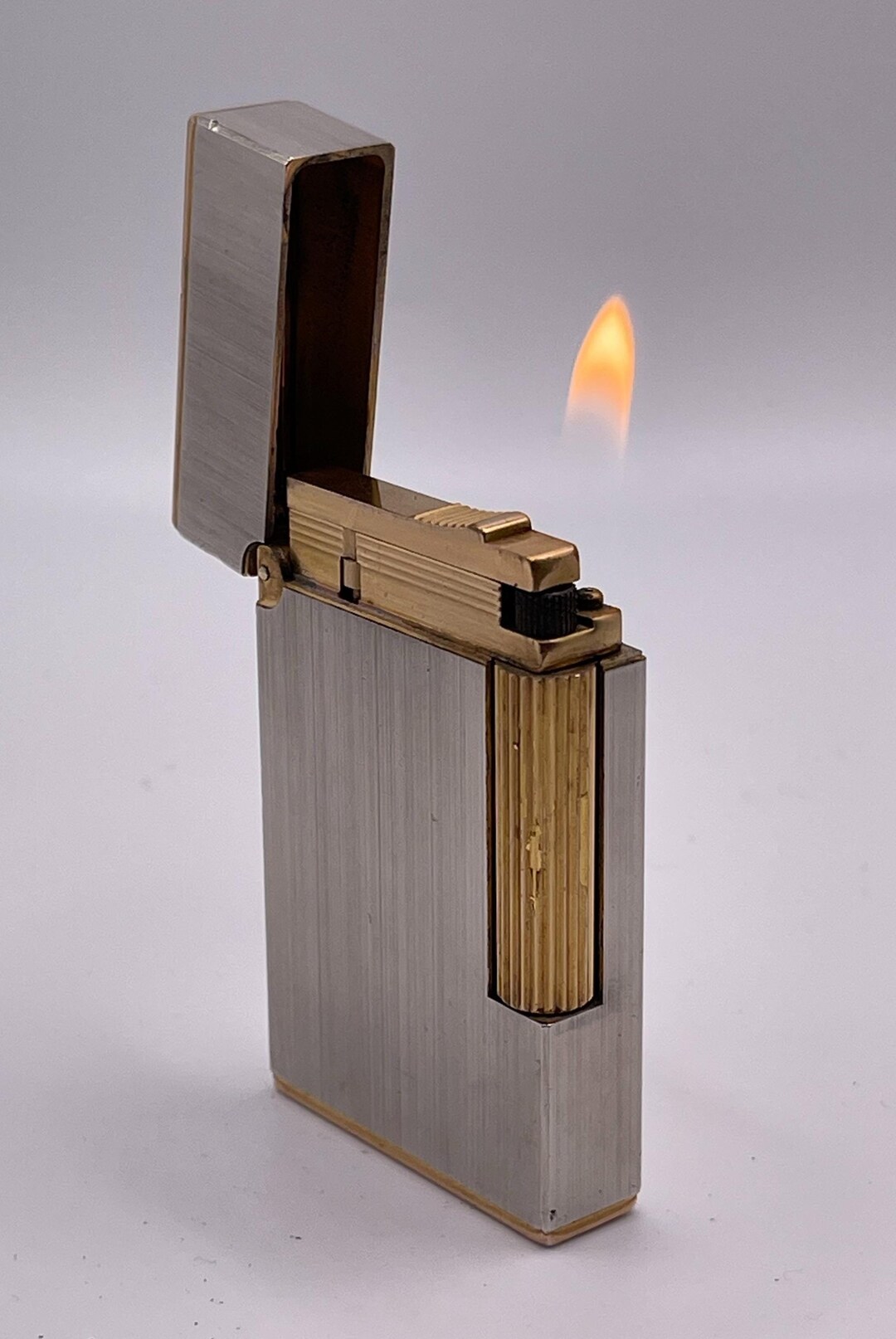 Working Vintage ST Dupont Lighter, Line 1 Small, Black