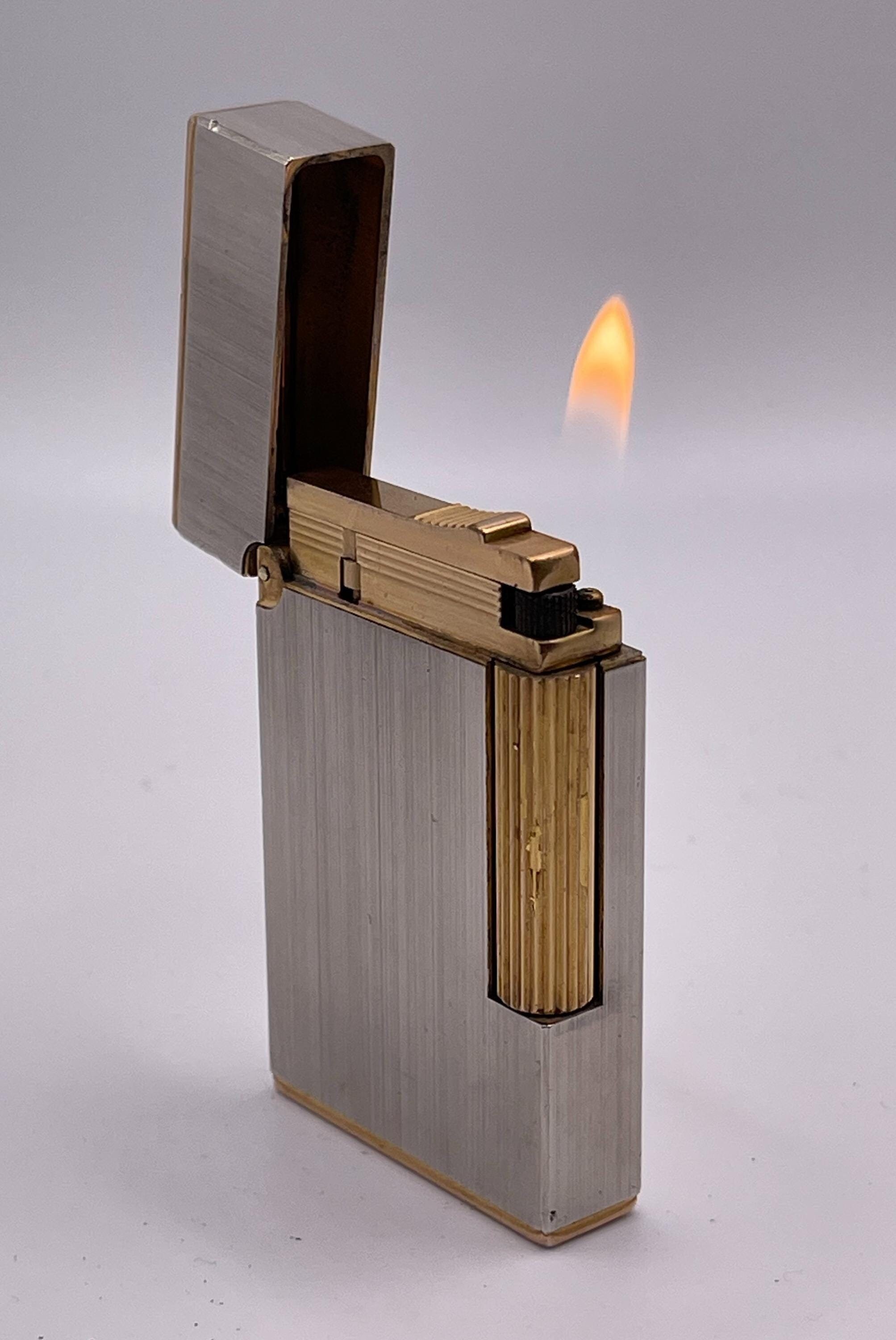S.T. DUPONT Vintage WORKING Ligne 2 Large Lighter in Brushed