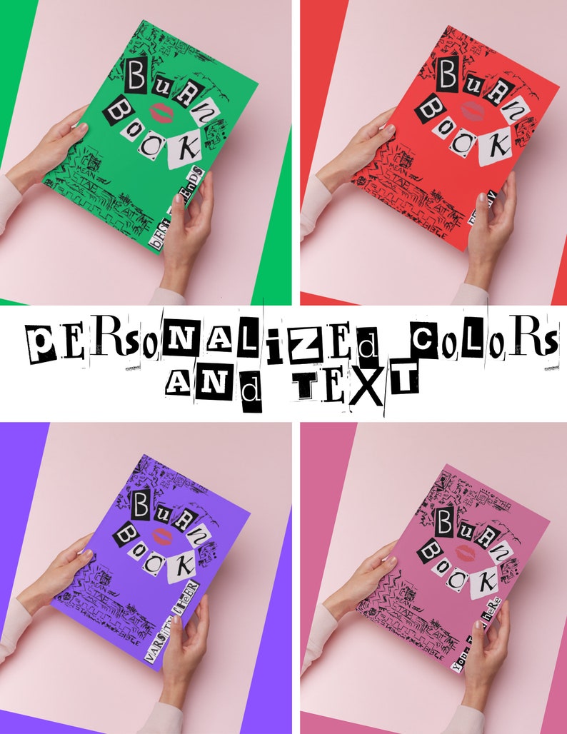 Mean Girls Burn Book Purse – Costume Companion Bag, Faux Leather With Magnetic Closure & Adjustable Strap