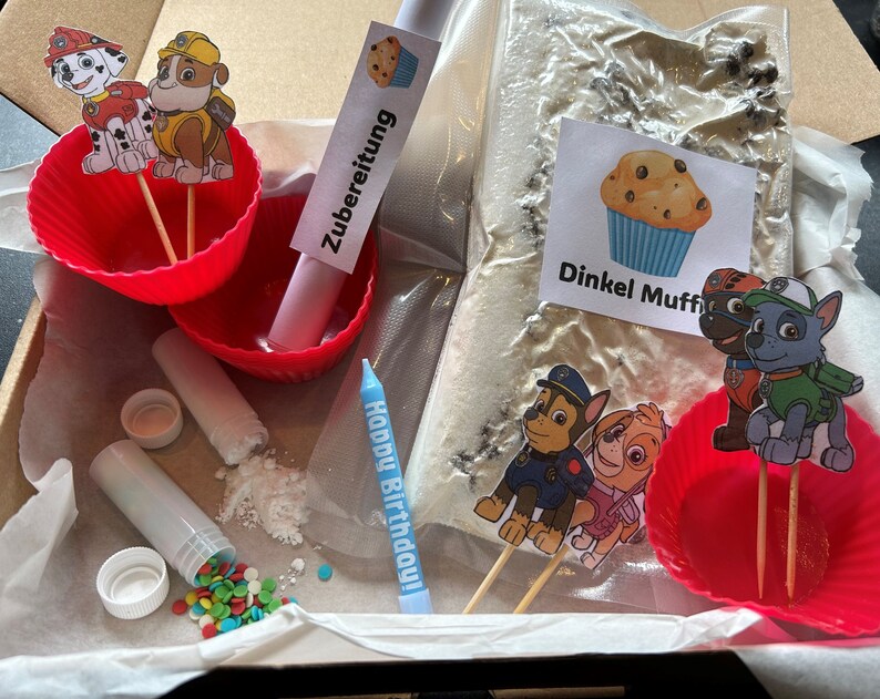 Dinkel Muffins Backzubereitung Set Bild 7