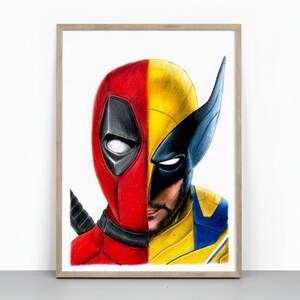 Deadpool and Wolverine Portrait drawing