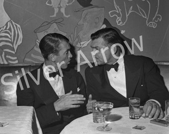 Fotografía de Clark Gable y Jimmy Stewart 8x10