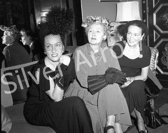 Gloria Swanson & Hedda Hopper 8x10 foto