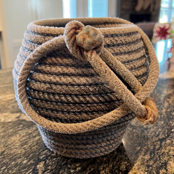 Lariat Rope Basket Etsy