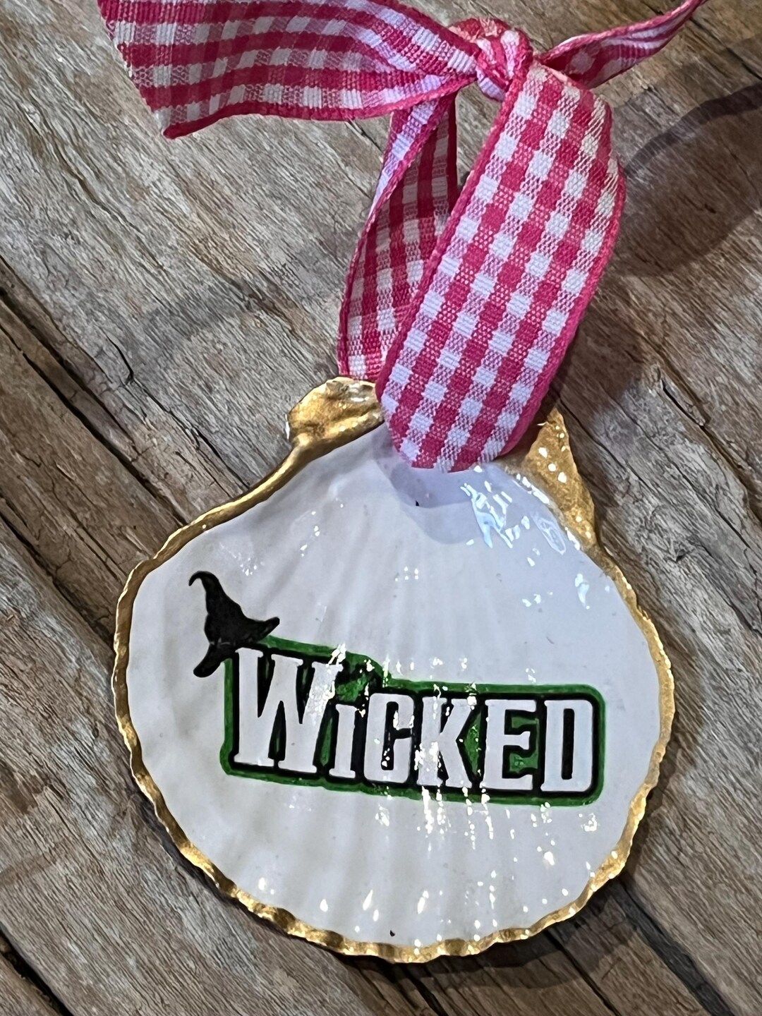 Wicked Shell WICKED Handmade Scallop Shell Ornament. - Etsy