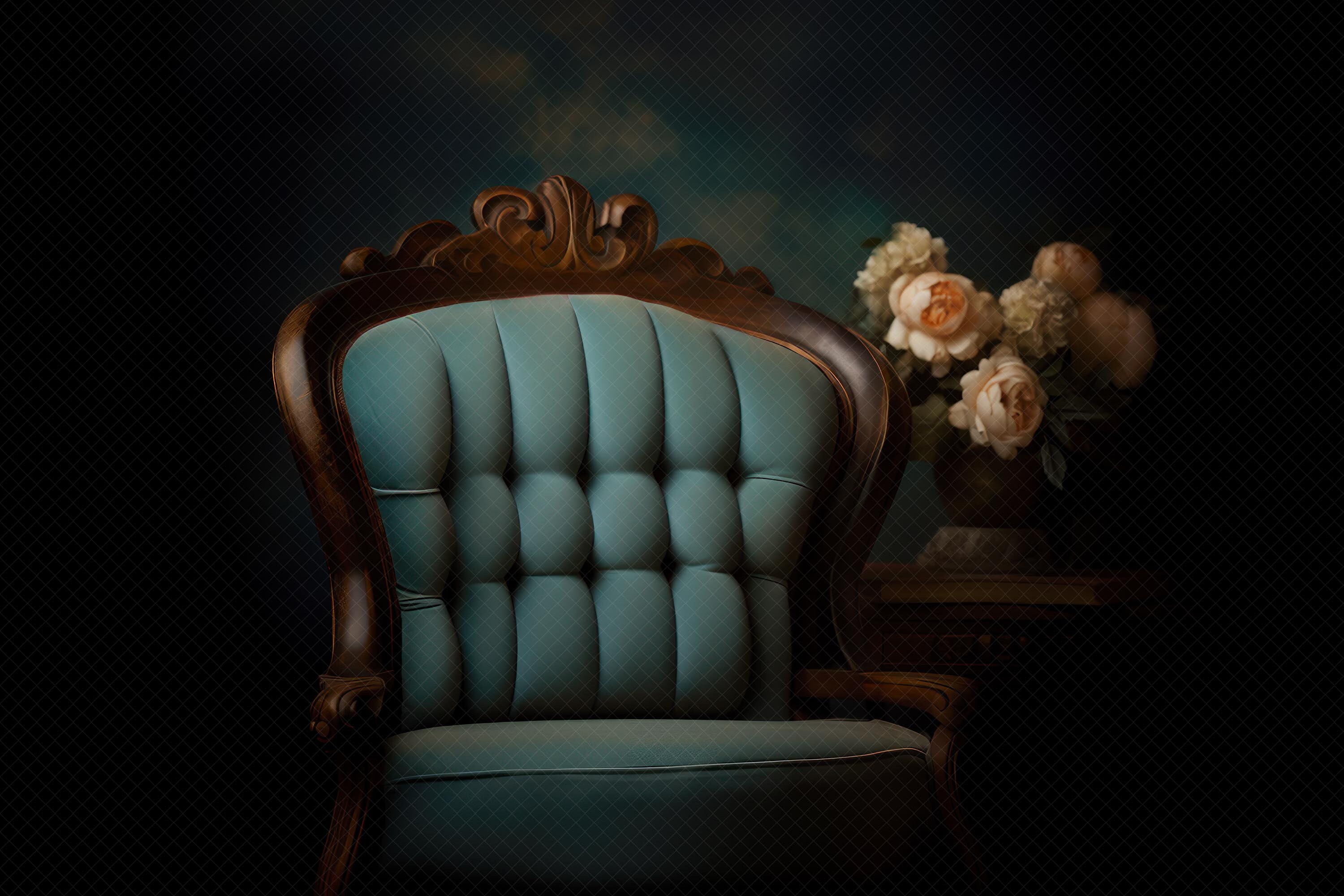Fine Art Floral Chair Digital Backdrop! Fine Art Backdrop, Fine Art ...