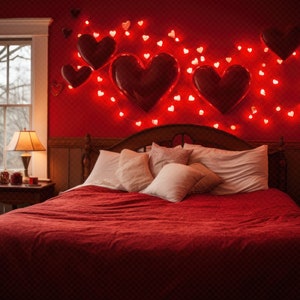 Valentine Bedroom Digital Backdrop! Maternity backdrop, Couple backdrop, Studio backdrop, Fine art backdrop, Valentine backdrop, Portrait,