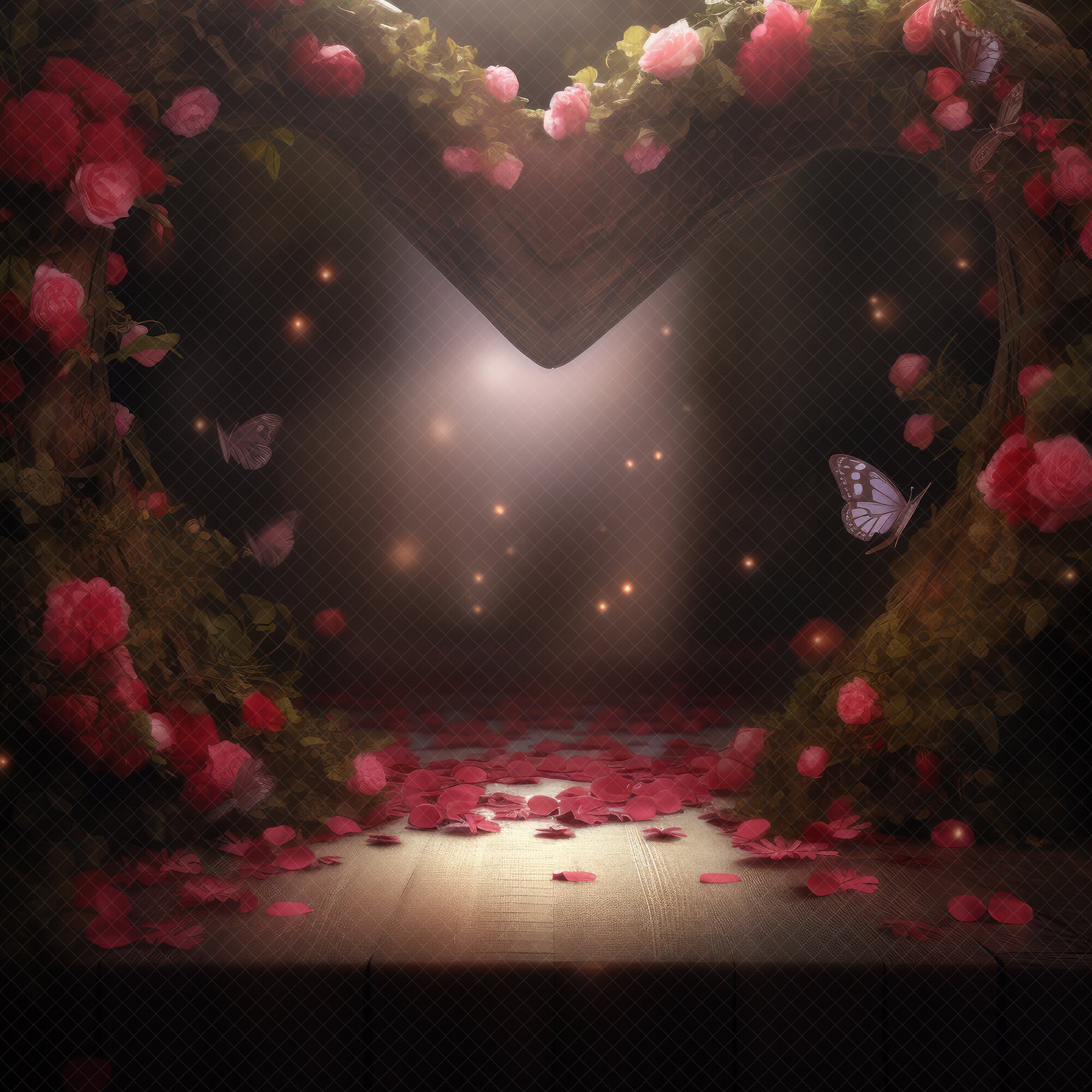Ethereal Heart Valentine Digital Backdrop! Maternity Backdrop, Fine Art ...