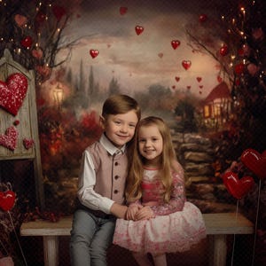 Fine Art Valentine Bench Digital Backdrop! Fine art backdrop, Valentine backdrop, Heart backdrop, Newborn backdrop, Digital backdrop,