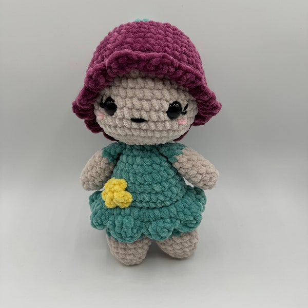 Fiona Flower Sprite Crocheted Girl Doll