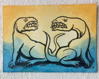 teeth party, original art
