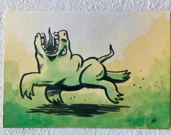green frolic, original art