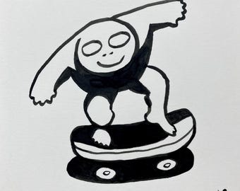 amphiform skate bliss, original art