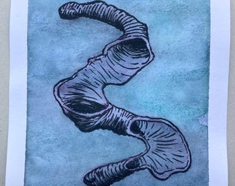 pelagic detritiform, original art