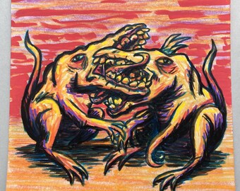 bite night beastforms, original art