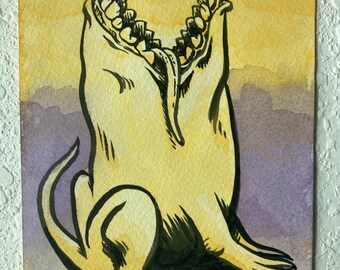 sun’s out tongue’s out, original art