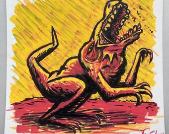 sinuous stomper beastform, original art