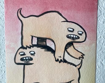 stacked friends, original art