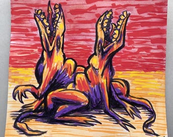 bellow buddies, original art