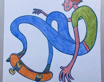 rhapsody in skate, original art