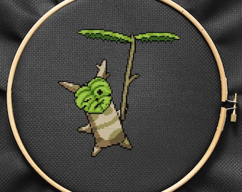 Korok Kreuzstich The Legend of Zelda Schnittmuster Zelda Stickerei Breath of the Wild Schnittmuster Korok Easy Cross Stitch PDF Download