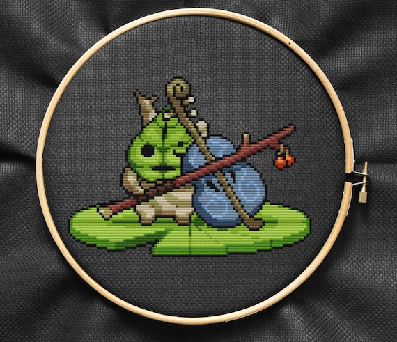 Makar Korok Cross Stitch Pattern Zelda Embroidery Wind Waker