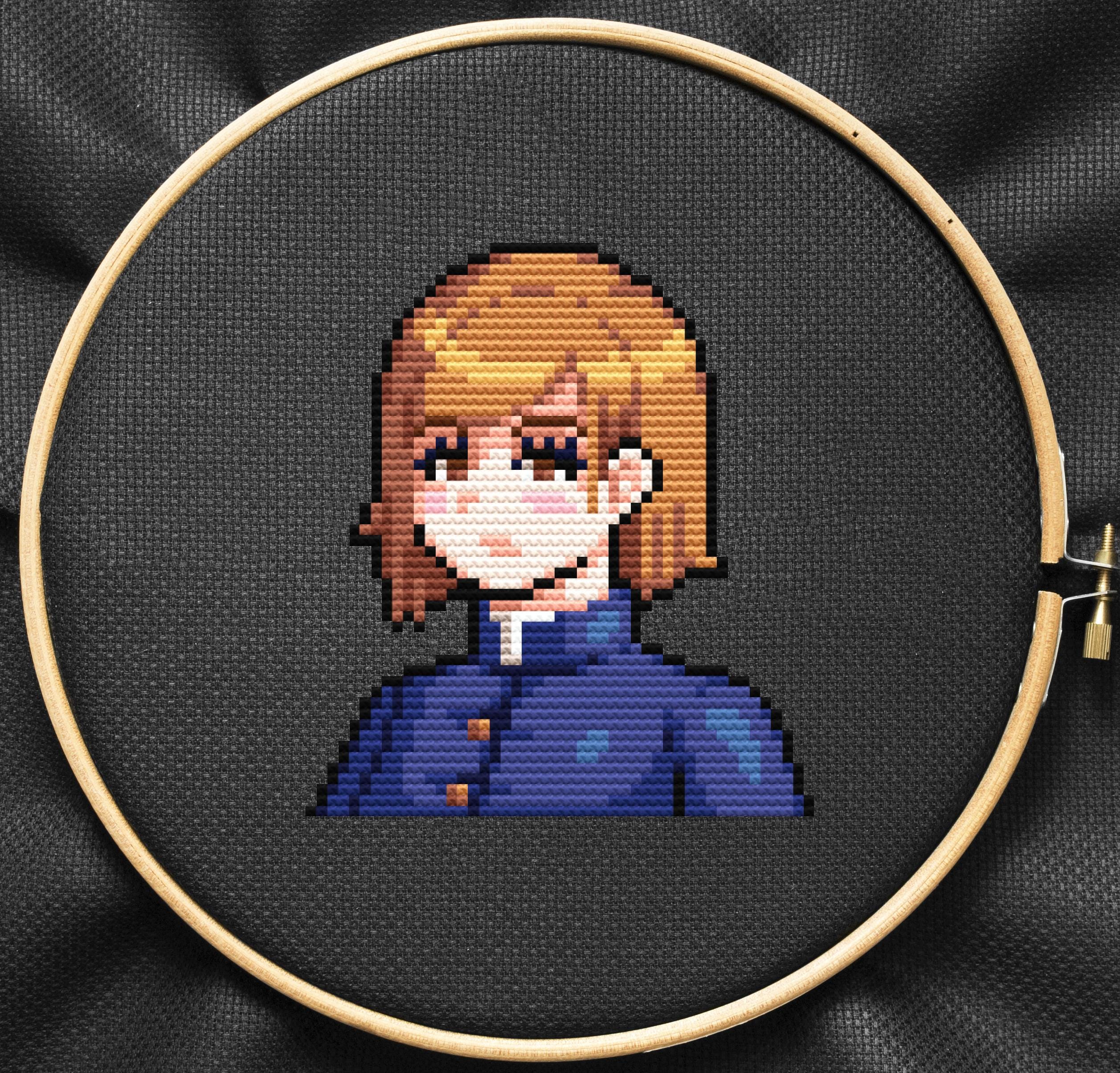釘崎野薔薇 クロスステッチ図案：呪術廻戦 アニメ刺繍（PDF