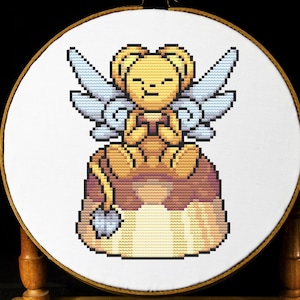 Kero Cross Stitch Pattern Anime Cross Stitch Sakura Card Captor Easy Embroidery Pattern Kerberos PDF Download