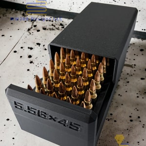 Verschiebbare Patronenhülse - 5.56x45 Nato - 50rd - Patronenhülse - 50 Schuss - Mehrere Farben erhältlich! .223 Remington Passt!