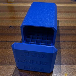 Caja deslizante para munición .338 Lapua Magnum - Capacidad para 50 cartuchos - ¡Disponible en varios colores!