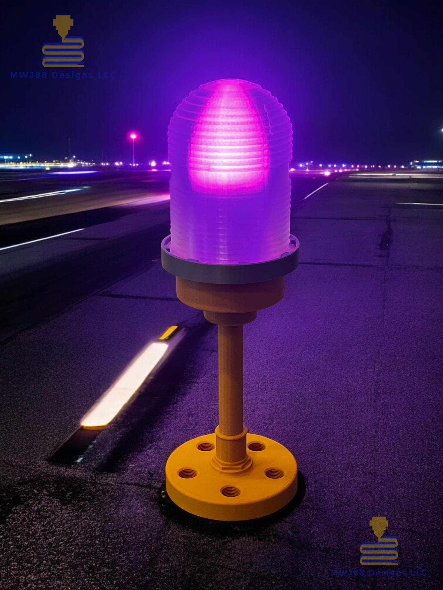 120V 空港滑走路誘導路模型ライトランプ - 色が変わるLED電球！ - 120V