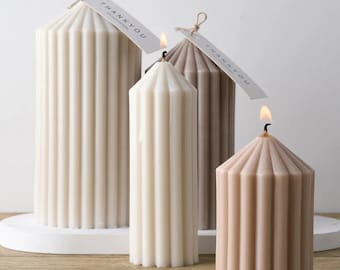 Cylindrical Candle Mold, Silicone, Various Sizes, DIY Pillar Aromatherapy Making, Soap Resin Plaster, Candlestick Wax Casting Handmade Craft