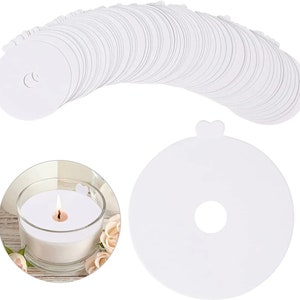 100 unidades, funda de papel para velas, a prueba de polvo, para velas perfumadas, a medida, herramienta de cartón
