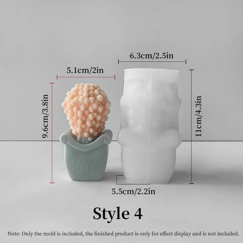 Moules En Silicone Pour Bougies Et Résine époxy – 2 Pièces Souples, Réutilisables Et Faciles à Nettoyer – Idéal Pour DIY Et Création Artisanale
