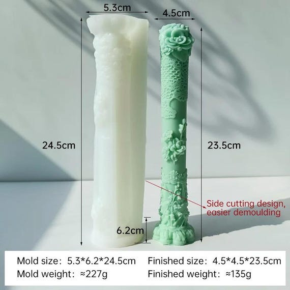 Stampo Per Candele In Plastica Trasparente - Kit Fai Da Te Per Candele Artigianali, Aromaterapia, Chiesa