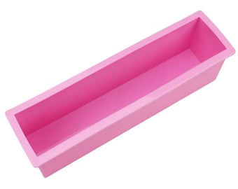 Soap Loaf Mold, Silicone, 1.2L Rectangular Box, Large Flexible Non-Stick Melt Pour Cold Process Craft Forms, Candle Wax Making DIY Souvenirs