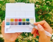 Ceramic Underglaze Solid Watercolor Set, Pottery Glaze Porcelain Painting Pigment Box, Terracotta Paint Set, DIY Craft Art Coloring Material