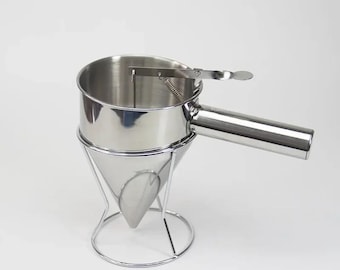 Dispensadores de líquido para velas de acero inoxidable, 1 o juego, mango resistente, inoxidable, para velas hechas a mano, cono embudo, accesorios para manualidades.