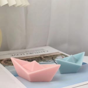 Stampi in silicone 3D per barchette di preghiera, creazione di sapone antiaderente a forma di barchetta di carta, creazione di candele profumate, strumenti per decorare torte, decorazioni fai da te in gesso