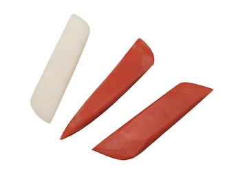 Purple Clay Teapot Polishing Tool, Rubber Scraper Strip, Pottery Making, Ceramic Surface Smoothing Detail Finishing, DIY Sculpture Shaping