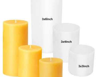 Candle Mold, Silicone, Various Sizes, Cylinder Pillar Aromatherapy, Reusable Resin Crafts Gypsum Plaster, Home Ornaments Making Casting Tool