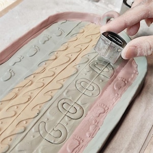 Molde de argila para fatias de alfabeto, 9/26/35 peças, aço inoxidável, ferramenta de corte digital de letras de cerâmica, cortador de texto para cerâmica, kits de escultura